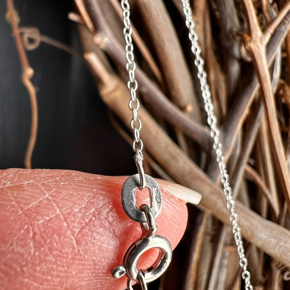 Sterling Raspberry Rhodolite Garnet Cross Pendant